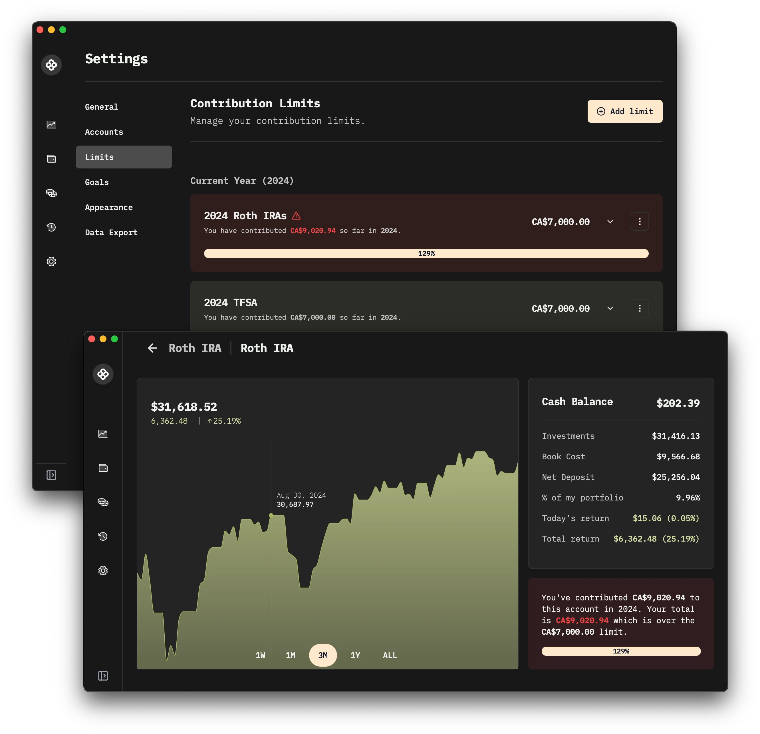 Contribution Rooms and Limit Tracking